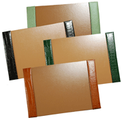 15" x 22" Croco Grain Leather Desk Blotters